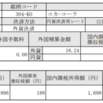 米国株配当入金！コカコーラ(KO)_201002