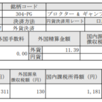 米国株配当入金！プロクターアンドギャンブル(PG)_201117