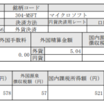 米国株配当入金！マイクロソフト(MSFT)_201211